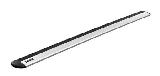 Set 2 bare transversale din aluminiu THULE WingBar EVO 127, profil aerodinamic, argintii, lungime 127 cm