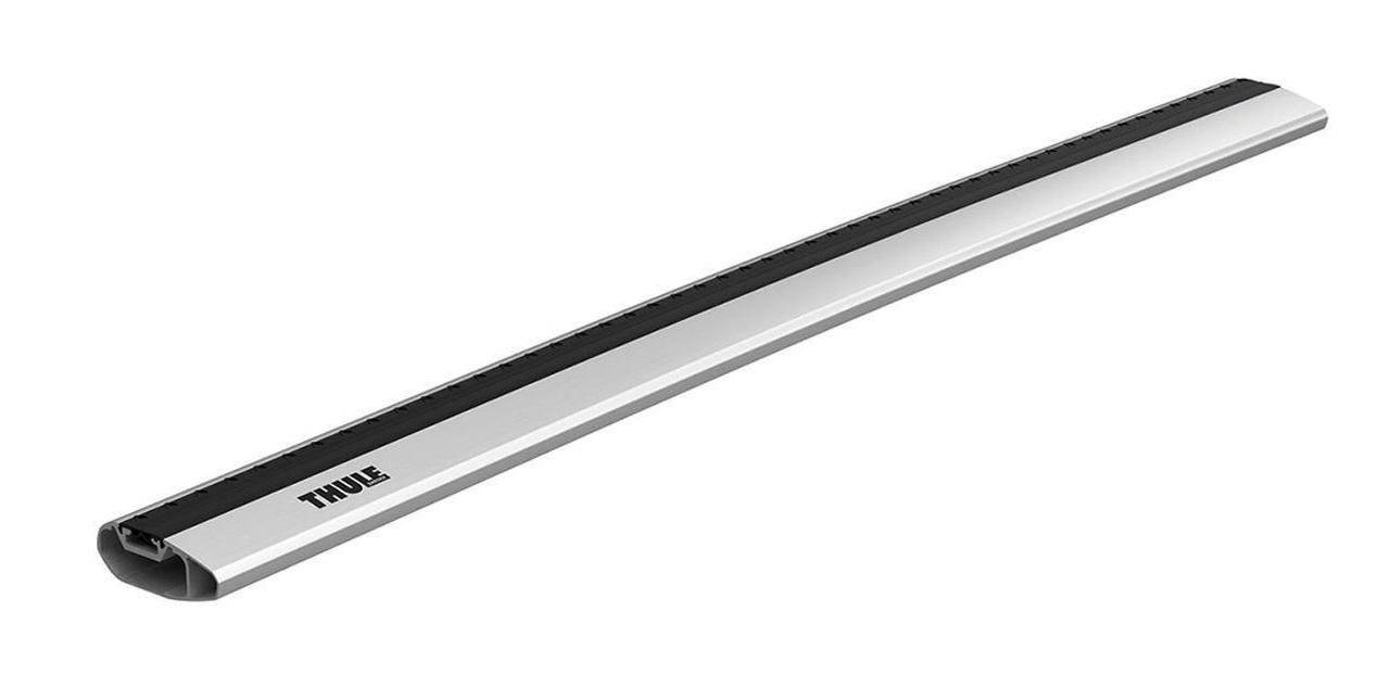 Bară transversală din aluminiu THULE Wingbar Edge 1040, argintie, lungime 104 cm, profil aerodinamic, capacitate de încărcare 75 kg.