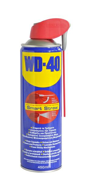 Lubrifiant multifuncțional WD-40 SmartStraw 780003, 450 ml, fără silicon