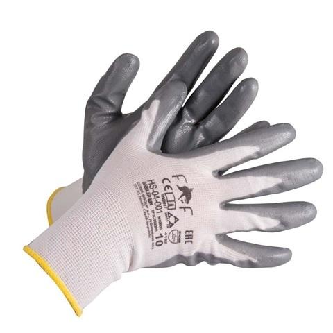 Mănuși de lucru cu strat de cauciuc WD40 830308WD, aderență îmbunătățită, gri, mărimea M/8
