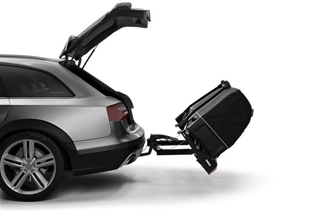 Cutie portbagaj auto pliabilă Thule BackSpace XT 938300, volum 300L, capacitate maximă de încărcare 50 kg