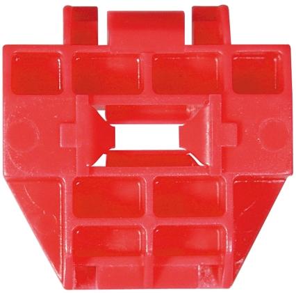 Set 4 clipsuri auto din plastic, roșu, RESTAGRAF A1295