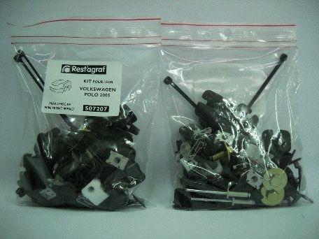 Set clipsuri montaj bară față RESTAGRAF A507207, plastic, compatibile cu Volkswagen Polo, 2005-2009