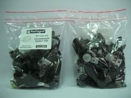 Set clipsuri montaj bara față și aripi RESTAGRAF A507208, plastic, compatibil Volkswagen Passat, 2000-2005
