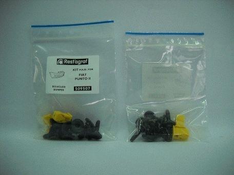 Set clipsuri montaj bara față RESTAGRAF A509507, plastic, compatibil Fiat Punto II, 1999-