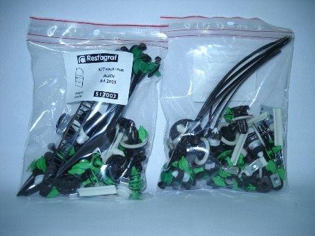 Set clipsuri pentru montaj ușă RESTAGRAF A517003, din plastic, compatibil cu Audi A4, model 2005-