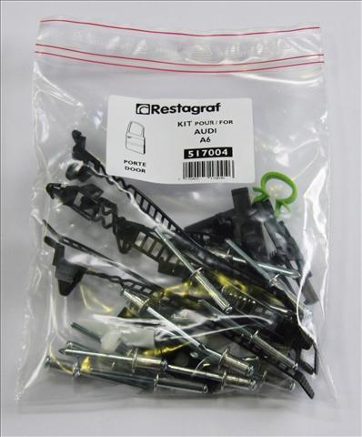 Set clipsuri montaj ușă RESTAGRAF A517004, plastic, compatibil Audi A6, 1997-