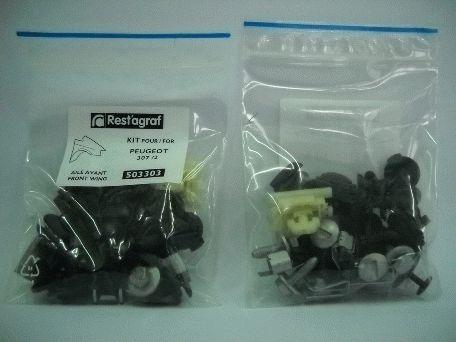 Set clipsuri montaj bara față RESTAGRAF A517201, plastic, compatibil Audi A3, 2003-