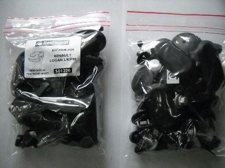 Set clipsuri de montaj hayon RESTAGRAF A519103, plastic, compatibile cu Skoda Octavia II