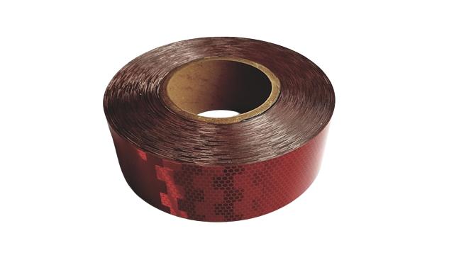 Bandă reflectorizantă roșie AVERY DENNISON CA6250001, 50 m x 50 mm, pentru suprafețe rigide