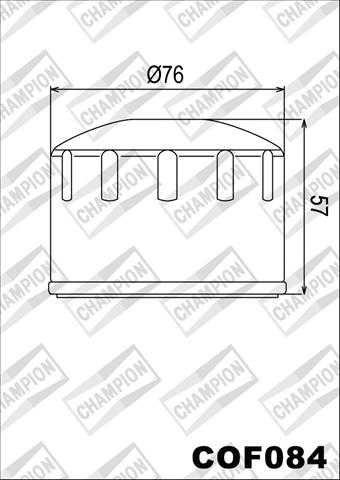 COF084 FILTRU ULEI MOTO - COMPATIBIL CU CHAMPION, APRILIA, GILERA, MALAGUTI, PIAGGIO, PEUGEOT, ADIVA