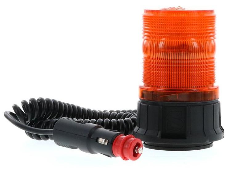 Girofar LED VIGNAL Puck D14452VIG, 10-30V, 3.5W, cu prindere magnetică, cablu spiralat, priză brichetă, dimensiuni 117 x 80 mm