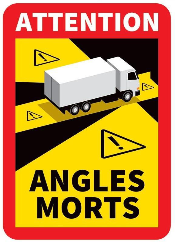 Plăcuță Autoadezivă pentru Unghi Mort VIGNAL DSR D14990VIG, 170 x 250 mm, pentru Camioane