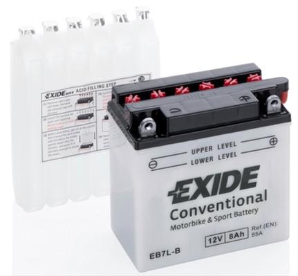 Acumulator Moto Convențional EB7L-BEXI (*Acid) +DR - Exide