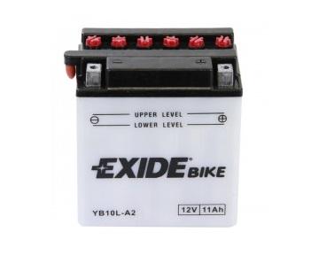 Baterie moto EXIDE Conventional EBYB10L-A2, 12 V, 11 Ah, 130 A curent de pornire