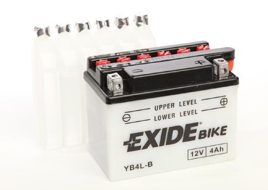 Baterie moto EXIDE Conventional EBYB4L-B, 12 V, 4 Ah, 50 A curent de pornire