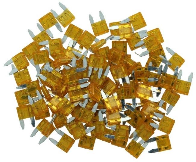 Set 100 siguranțe auto mini MVM ECF011, 5A