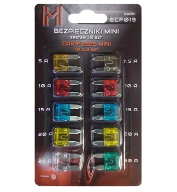 Set 10 siguranțe auto mini MVM ECF019, 5-30 A