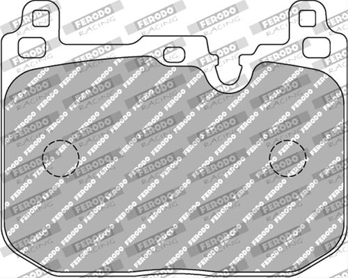 Set plăcuțe frână racing pentru moto FCP4611H - Ferodo Racing