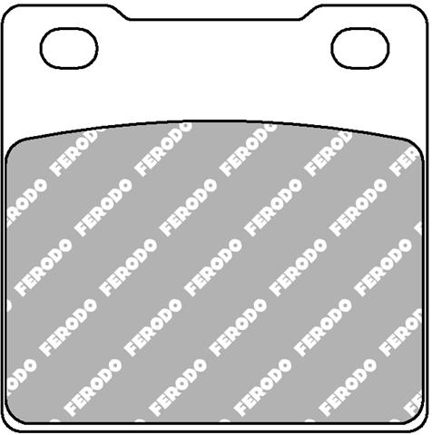 Set plăcuțe frână organice moto FDB183P - Ferodo Racing, compatibil Honda CB