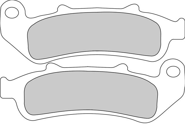 Set Plăcuțe Frână Organice Moto FDB2002P - Ferodo Racing, Compatibile cu Honda CBR