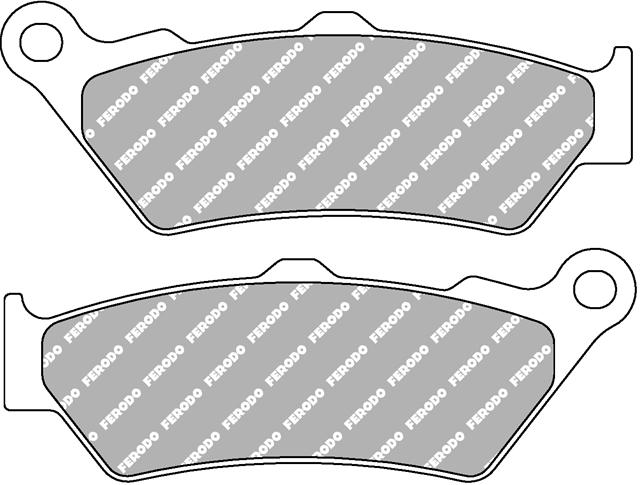 Set Plăcuțe de Frână Organice Moto FDB2006P - Ferodo Racing