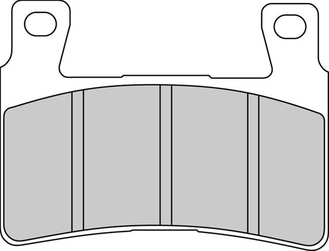 SET PLĂCUȚE DE FRÂNĂ ORGANICE FDB2114P PENTRU MOTO - FERODO RACING, COMPATIBIL CU HARLEY-DAVIDSON, HONDA, HYOSUNG