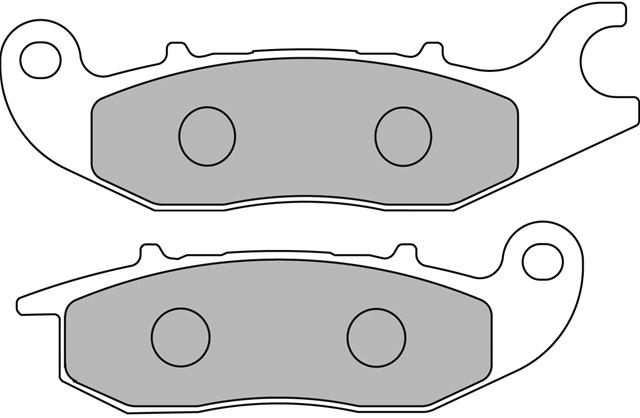 Set Plăcuțe Frână Organice Moto FDB2169P - Ferodo Racing, compatibil Honda CBF, CBR, ANF, MSX