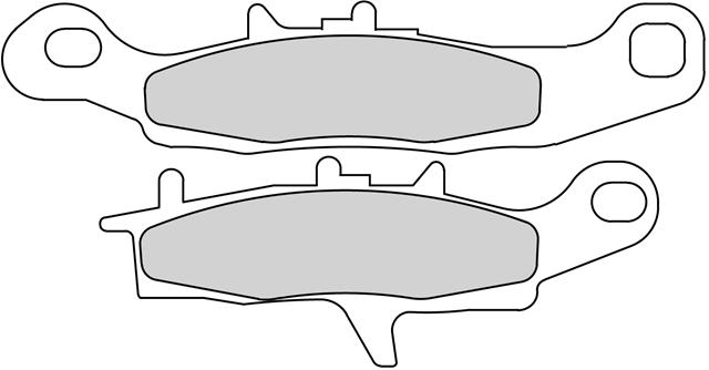 Set Plăcuțe Frână Sinterizate Off-Road Moto FDB2188SG - Ferodo Racing, Kawasaki KVF, KFX