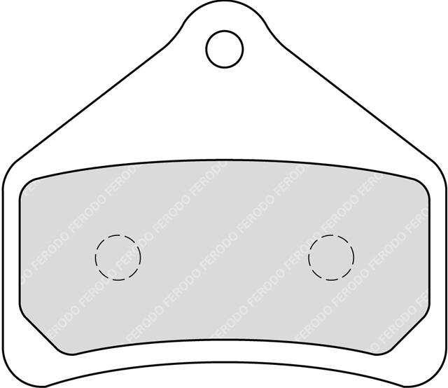 SET PLĂCUȚE DE FRÂNĂ FAȚĂ FDB2214SG - FERODO NBB, ARCTIC CAT F-SERIES DIAMOND DRIVE 2005 >