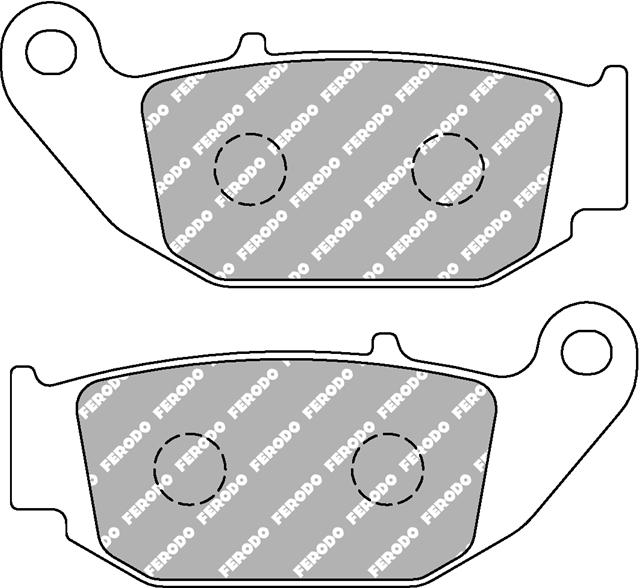 Set Plăcuțe Frână Organice Moto FDB2275P - Ferodo Racing pentru Honda și Suzuki