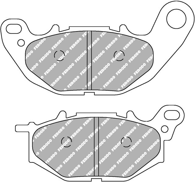 Set Plăcuțe Frână Sinterizate Moto FDB2280ST - Ferodo Racing, Compatibil cu Yamaha MT, X-MAX, YZF-R