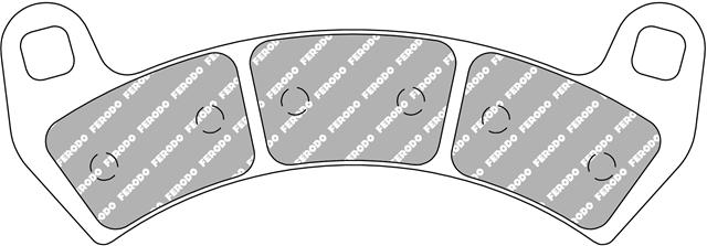 Set Plăcuțe Frână Sinterizate Off Road FDB2298SG - Ferodo Racing, Polaris RZR 2014-2022