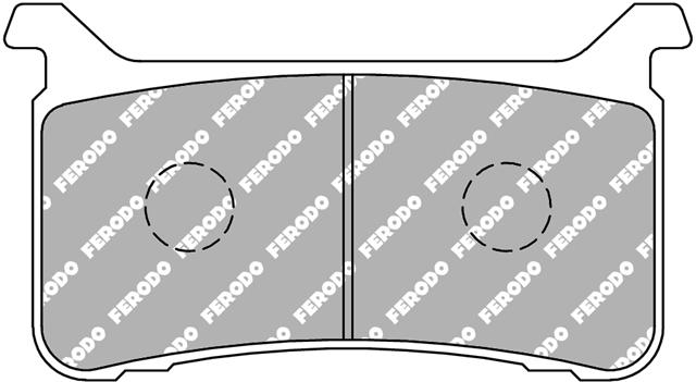 Set Plăcuțe Frână Sinterizate Moto FDB2300ST - Ferodo Racing, compatibil cu Honda CBR, VFR, CB
