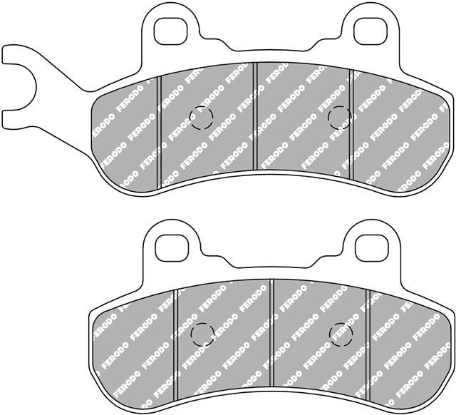Set Plăcuțe Frână Sinterizate Off Road FDB2316SG - Ferodo Racing, pentru Can-Am Defender, Maverick (2016-2019)