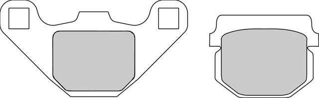 Set Plăcuțe Frână Eco Friction Moto FDB313EF - Ferodo Racing pentru Aprilia, Kawasaki, Piaggio, Peugeot, Suzuki, Quadro