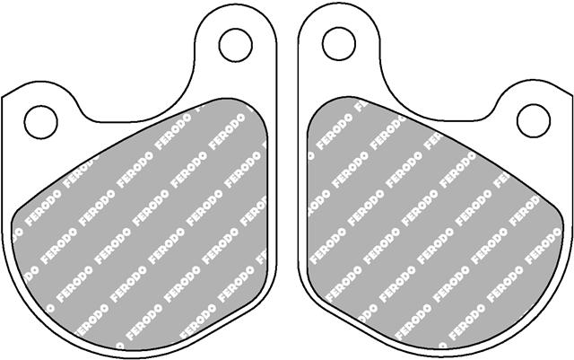 Set Plăcuțe Frână Organice Moto FDB333P - Ferodo Racing pentru Harley-Davidson Dyna, Low Rider, Sport Glide