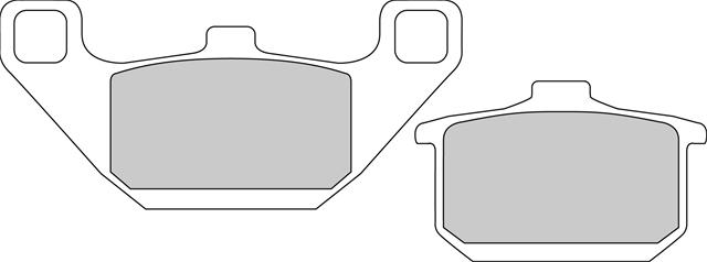 Set Plăcuțe Frână Organice Moto FDB339P - Ferodo Racing, Compatibil cu Kawasaki EL, Eliminator, EN, GZ, GTR, VN, Z