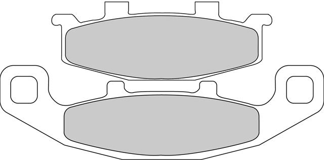 Set Plăcuțe Frână Organice Moto FDB481P - Ferodo Racing, compatibil Kawasaki, Suzuki