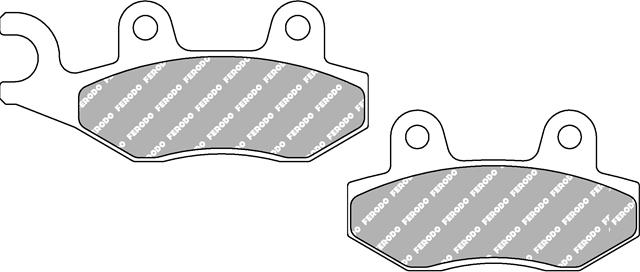 Set Plăcuțe Frână Eco Friction Moto - Ferodo Racing pentru Cagiva, Hyosung, Triumph FDB497EF