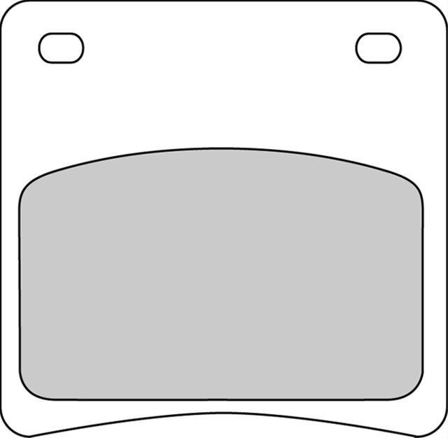Set plăcuțe frână organice moto FDB569P - Ferodo Racing, compatibil Suzuki GSX, VX (1988 - 1997)
