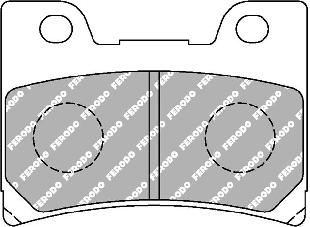 Set plăcuțe frână organice moto FDB637P - Ferodo Racing, compatibil cu Yamaha FZR 600 R (1994 - 1996)