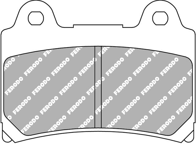 Set Plăcuțe Frână Organice Moto FDB662P - Ferodo Racing pentru Yamaha FJ, FZR, TDM, XJ, XVZ