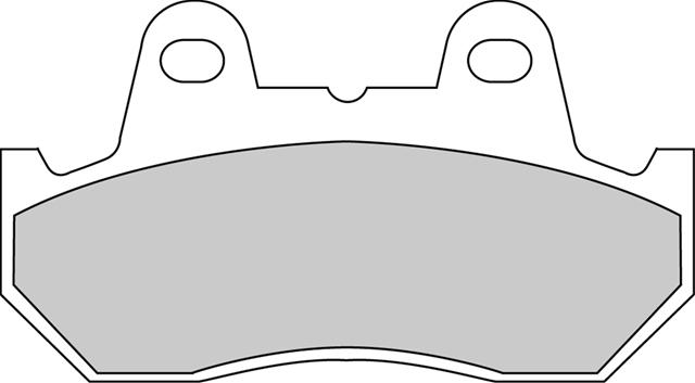 Set Plăcuțe Frână Organice FDB665P CSNBB Moto - Ferodo Racing, compatibil cu Honda CBR, CBX, GL