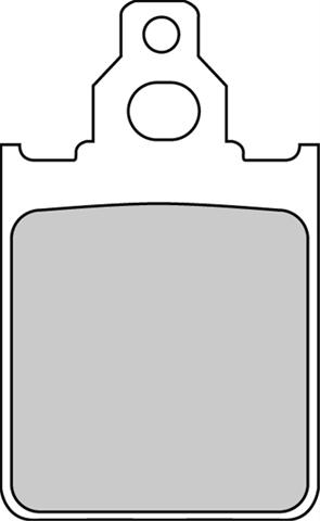 SET PLĂCUȚE DE FRÂNĂ ORGANICE MOTO FDB784AG - FERODO RACING, ITALJET, LML