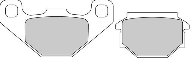Set Plăcuțe Frână Organice Moto FDB828P - Ferodo Racing, compatibil cu Aprilia, Gilera, Sachs, Fantic, HMRacing