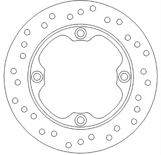 FMD0057R Disc Frână Moto - Ferodo Racing, compatibil cu Honda SES, NES, PS, SH (2000>)