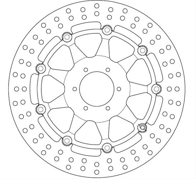 Disc Frână Moto FMD0123RX - Ferodo Racing, Compatibil cu Honda VFR, CB