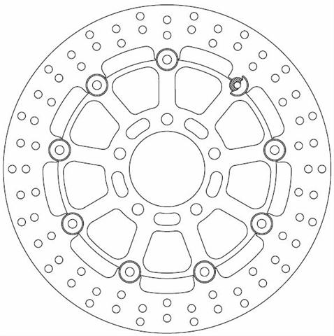 Disc Frână Moto FMD0241RX - Ferodo Racing, compatibil cu Suzuki GSX-R 600 (2003-2005)