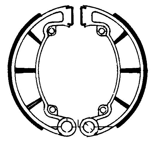 Set Saboti Frana Moto - Ferodo Racing, Kawasaki H2-KH500 (1976-1977) FSB794
